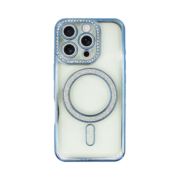 Vivid Magsafe Strass And Glitter Back Cover Σιλικόνης Διάφανο (iPhone 16 Pro)