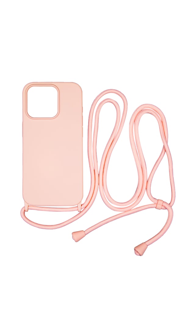Vivid Back Cover Σιλικόνης / Πλαστικό με Λουράκι Ροζ (iPhone 15 Pro)