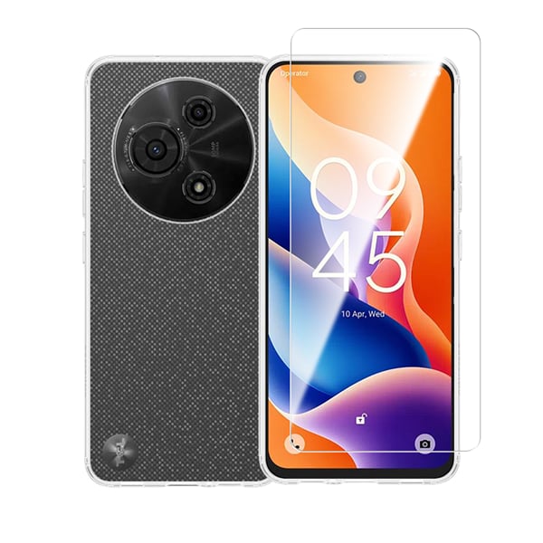 Vivid Set Gelly Book Σιλικόνης / Tempered Glass Διάφανο (TCL 605/60 SE 4G)
