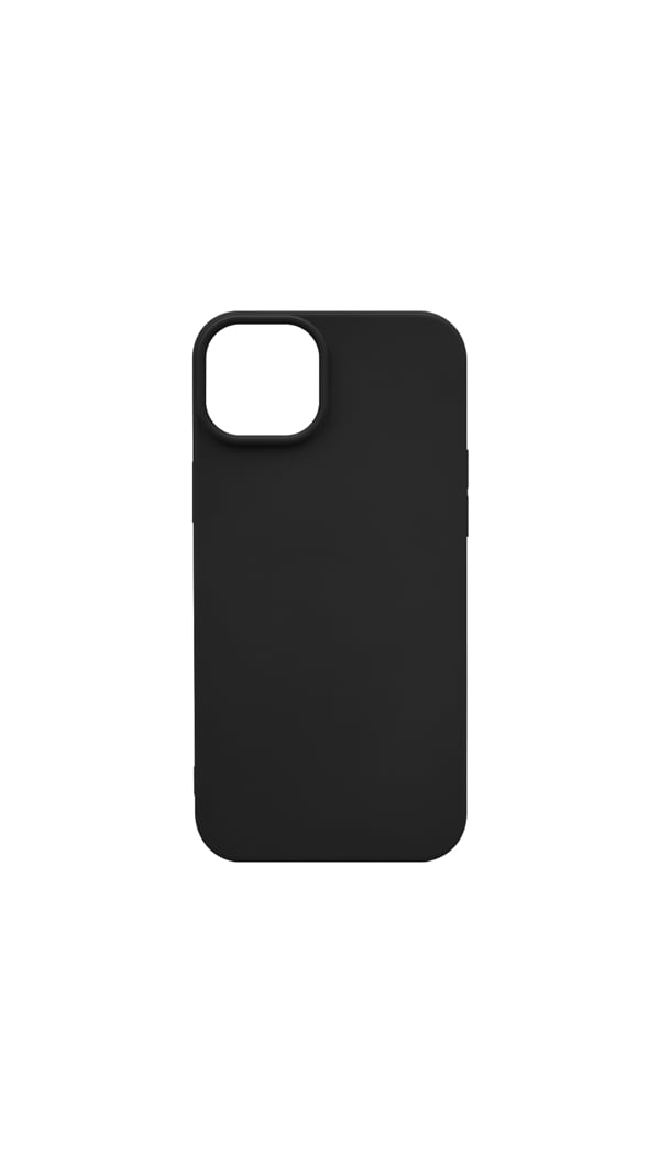 Vivid Cover Back Cover Σιλικόνης Μαύρο (iPhone 15 Plus)