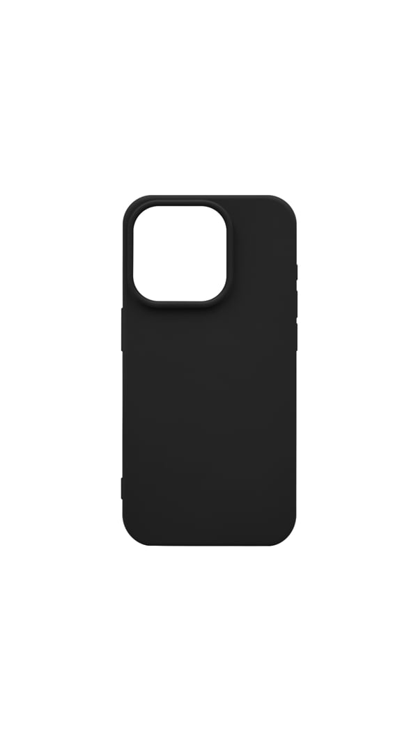 Vivid Cover Back Cover Σιλικόνης Μαύρο (iPhone 15 Pro)