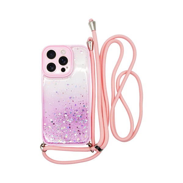 Vivid Back Cover Σιλικόνης με Λουράκι Ροζ (iPhone 16 Pro)