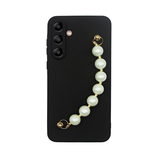 Vivid Pearl Chain Back Cover Σιλικόνης / Πλαστικό Μαύρο (Galaxy A04s)