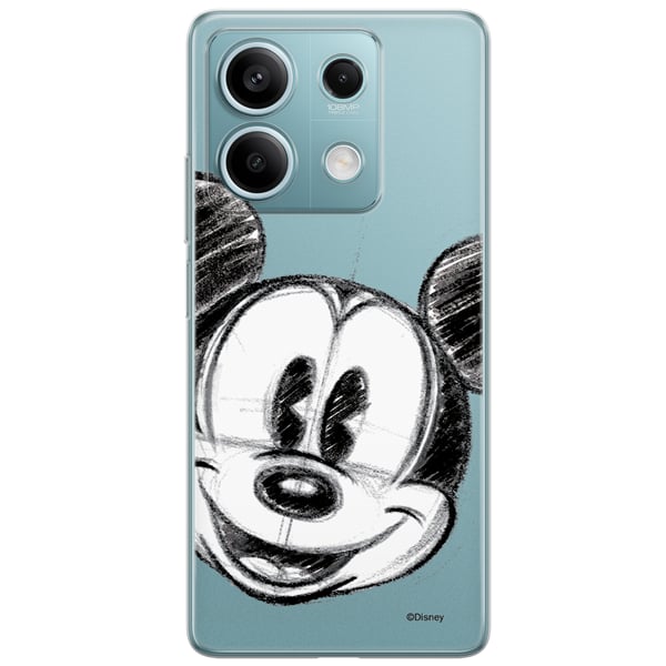 Disney Case Redmi Note 13 5g Mickey Partial Print Sketch Transparent 5905795977764