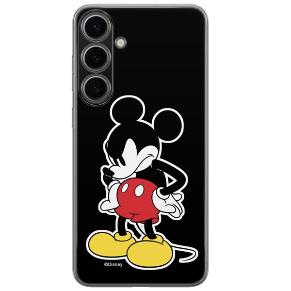 Disney Mickey Back Cover Σιλικόνης Μαύρο (Galaxy S24+)