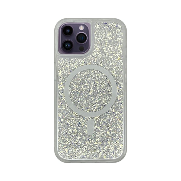 Vivid Magsafe Glitter Shine Back Cover Σιλικόνης Ασημί (iPhone 11 Pro)