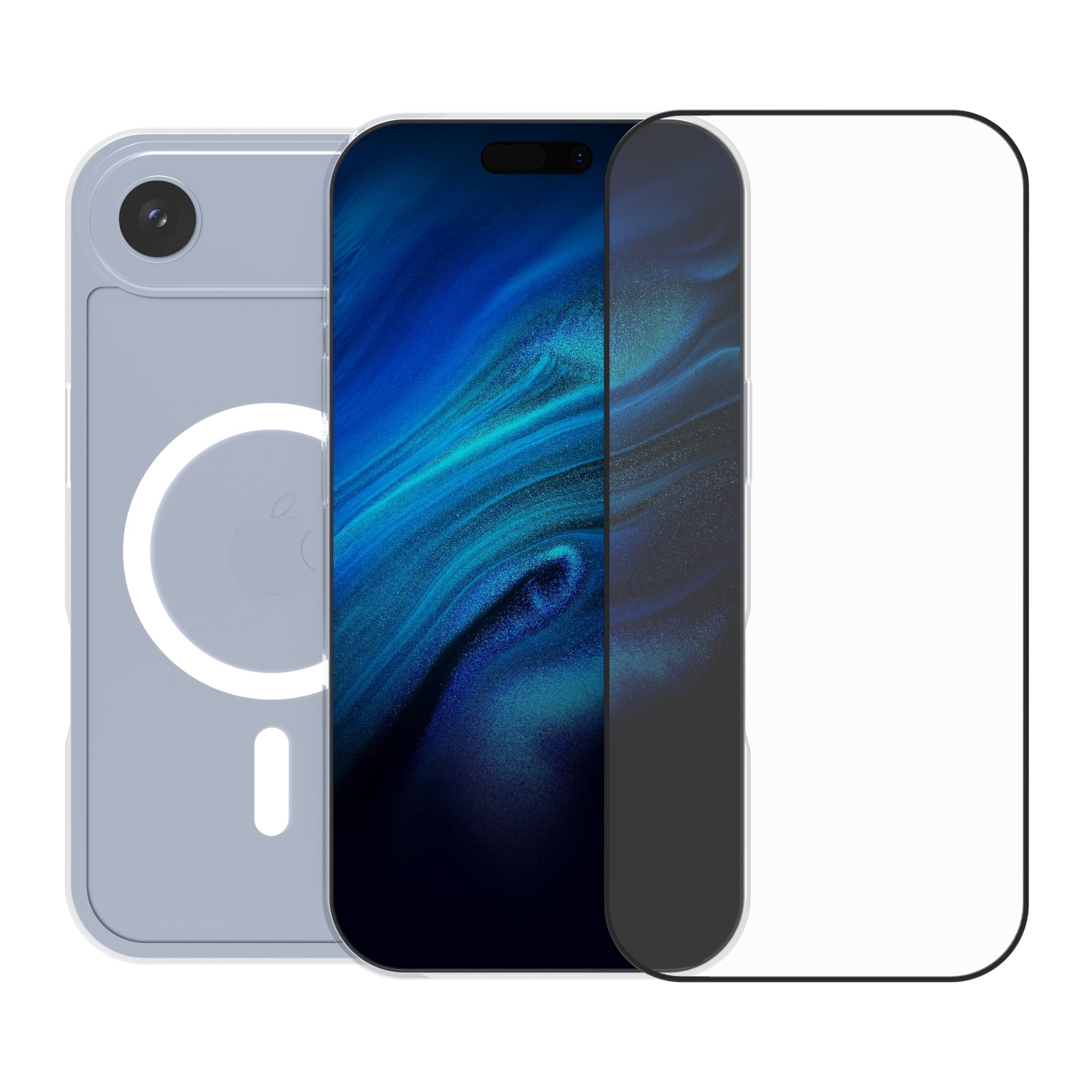 Vivid Back Cover Tempered Glass / Σιλικόνης Διάφανο (iPhone Air)
