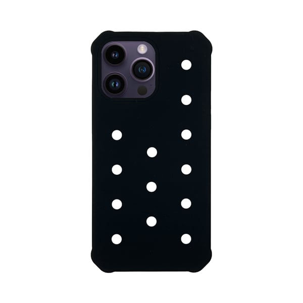 Vivid Silicone Pins Back Cover Σιλικόνης Μαύρο (iPhone 15 Pro)