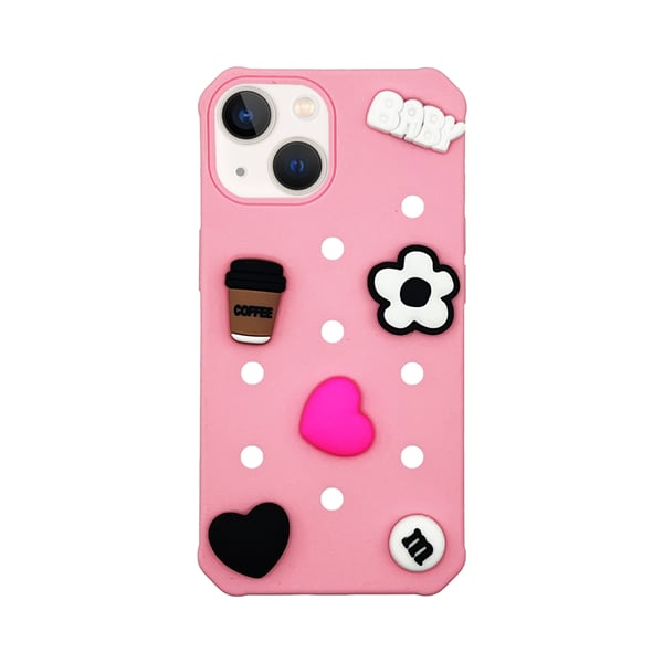 Vivid Pins Back Cover Σιλικόνης Ροζ (iPhone 13)