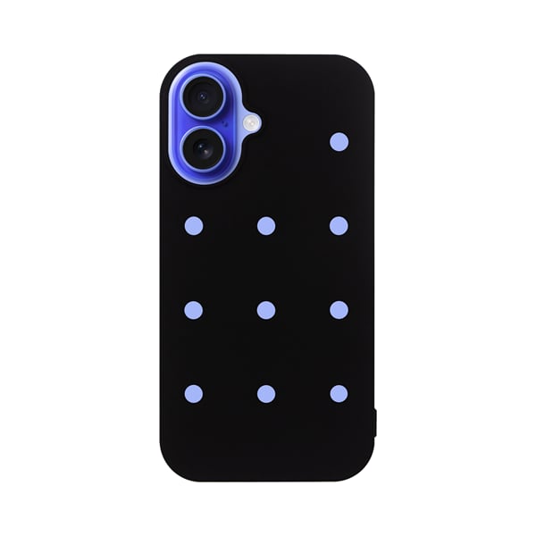 Vivid Silicone Pins Case Apple Iphone 16 Black 5213015676961