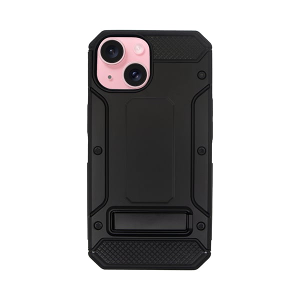 Vivid Rugged Armor Back Cover Πλαστικό Μαύρο (iPhone 15 Plus)