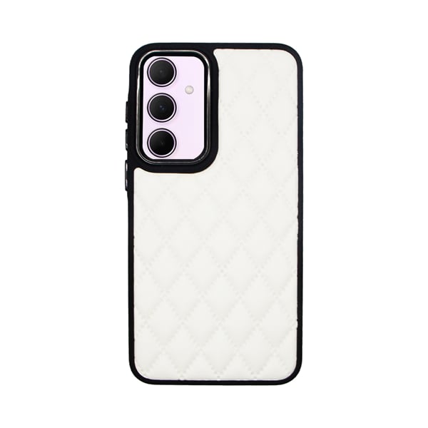 Vivid Diamond Back Cover Δερματίνης / Δερμάτινο Λευκό (Galaxy A35)