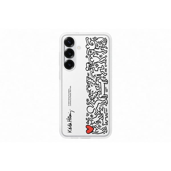 Samsung Back Cover Πλαστικό Σετ με Τζαμάκι Λευκό (Galaxy S25+)