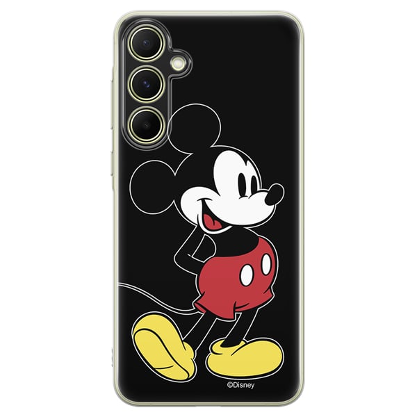 Disney Mickey Back Cover Σιλικόνης Μαύρο (Galaxy A55)