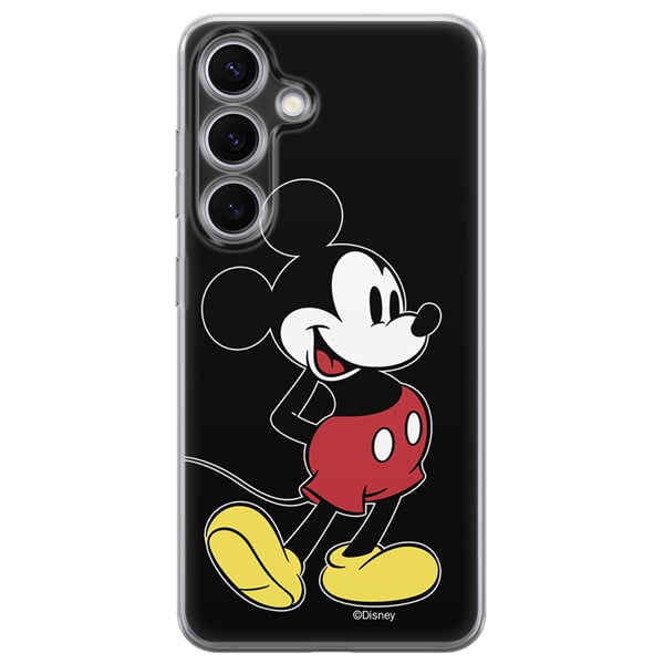 Disney Mickey Back Cover Σιλικόνης Μαύρο (Galaxy S24)