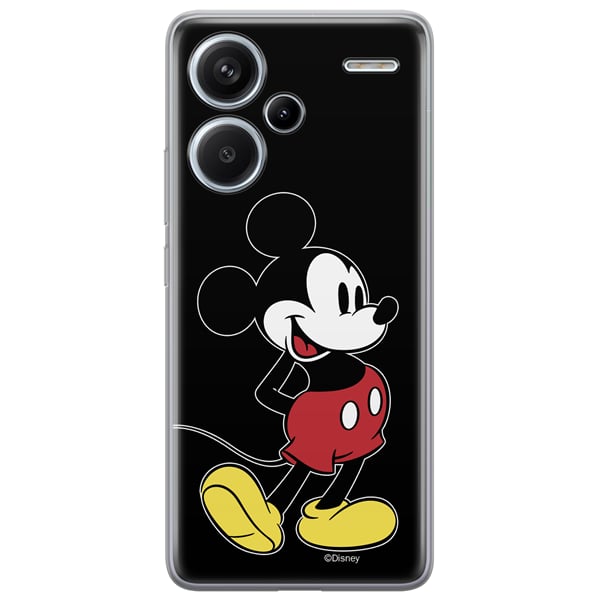 Disney Case Redmi Note 13 Pro+ 5g Mickey Full Print Smiley Black 5905795977832