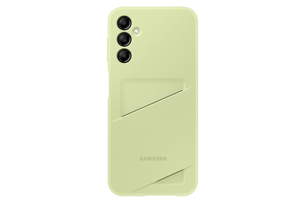 Samsung Back Cover Σιλικόνης με Υποδοχή για Κάρτες Lime (Samsung Galaxy A14 5G)