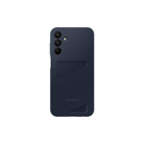 Samsung Back Cover Σιλικόνης με Υποδοχή για Κάρτες Blue Black (Samsung Galaxy A15)