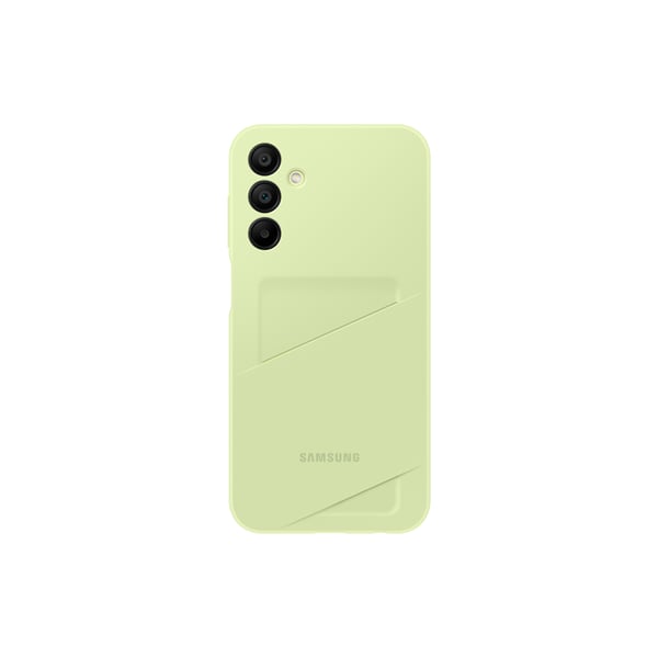 Samsung Back Cover Σιλικόνης με Υποδοχή για Κάρτες Lime (Samsung Galaxy A15)