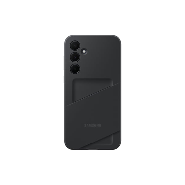 Samsung Back Cover Σιλικόνης / Πλαστικό με Υποδοχή για Κάρτες Μαύρο (Galaxy A35)