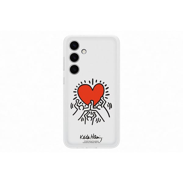 Samsung Back Cover Πλαστικό Σετ με Τζαμάκι Λευκό (Samsung S24+)