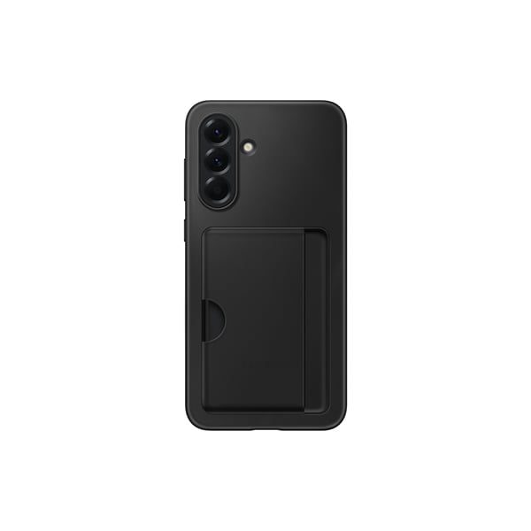 Samsung Back Cover Σιλικόνης με Υποδοχή για Κάρτες Μαύρο (Galaxy A56)