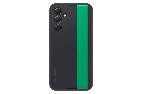 Samsung Slim Strap Cover Back Cover Σιλικόνης Μαύρο (Galaxy A54)