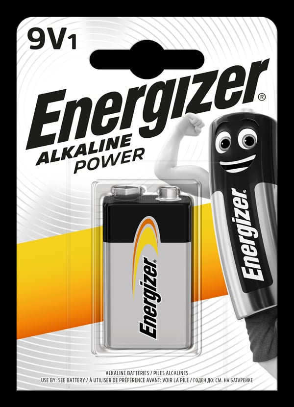 Energizer Power Αλκαλική Μπαταρία 9V 1τμχ