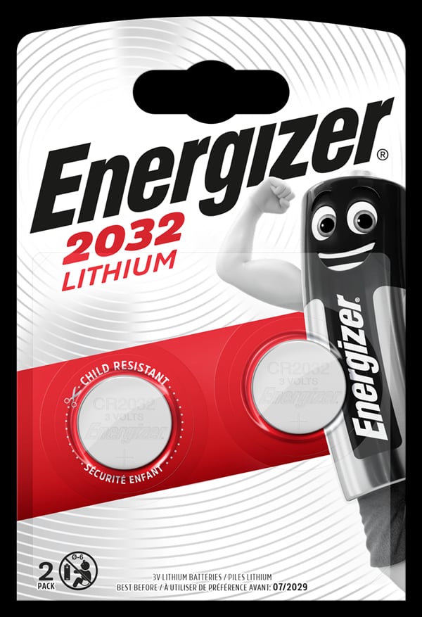 Energizer Μπαταρίες Λιθίου Ρολογιών CR2032 3V 2τμχ