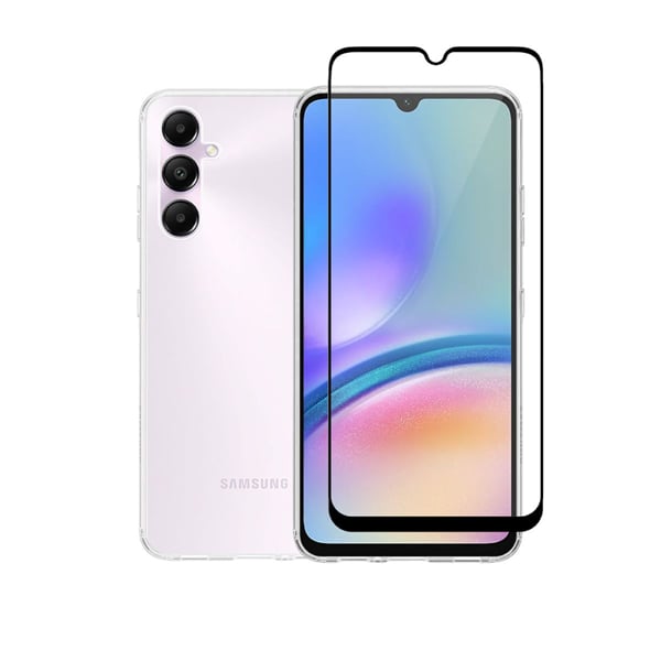 Vivid Set Gelly Back Cover Tempered Glass Σετ με Τζαμάκι Μαύρο (Galaxy A05s)