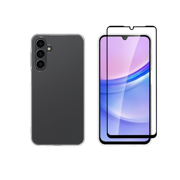 Vivid Set Gelly Back Cover Tempered Glass / Σιλικόνης Σετ με Τζαμάκι Διάφανο (Samsung Galaxy A16)