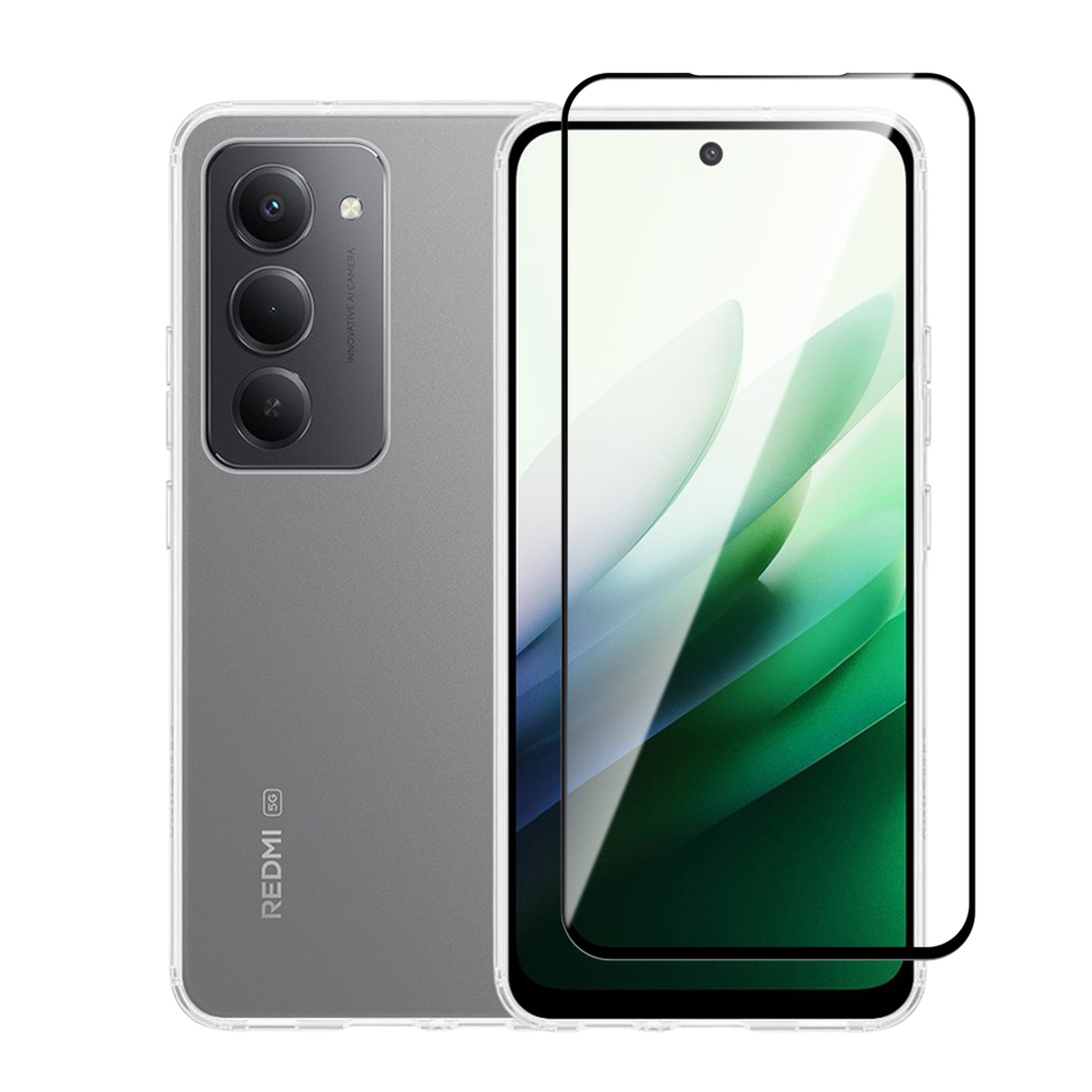Vivid Full Face Tempered Glass Μαύρο (Redmi 15)