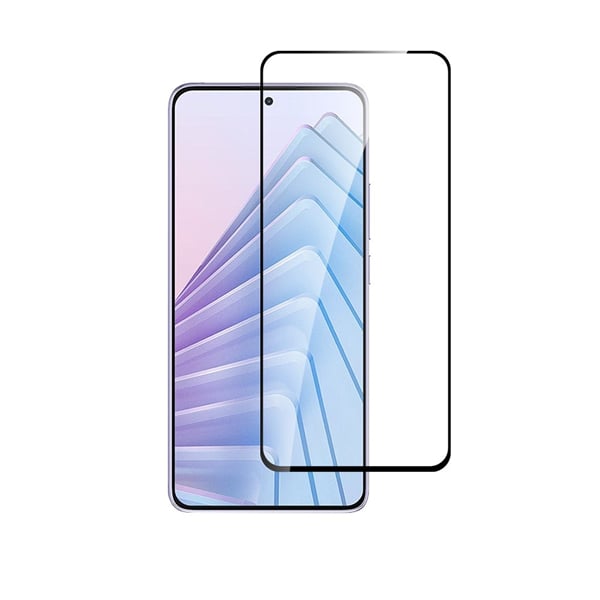 Vivid Full Face Tempered Glass Μαύρο (Redmi Note 14 4G / Redmi Note 14 5G / Poco M7 Pro)