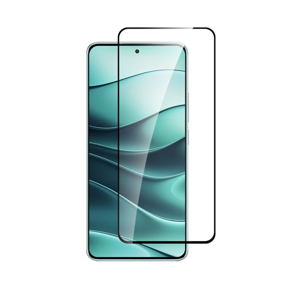 Vivid Full Face Tempered Glass Μαύρο (Redmi Note 14 4G / Redmi Note 14 5G / Poco M7 Pro)