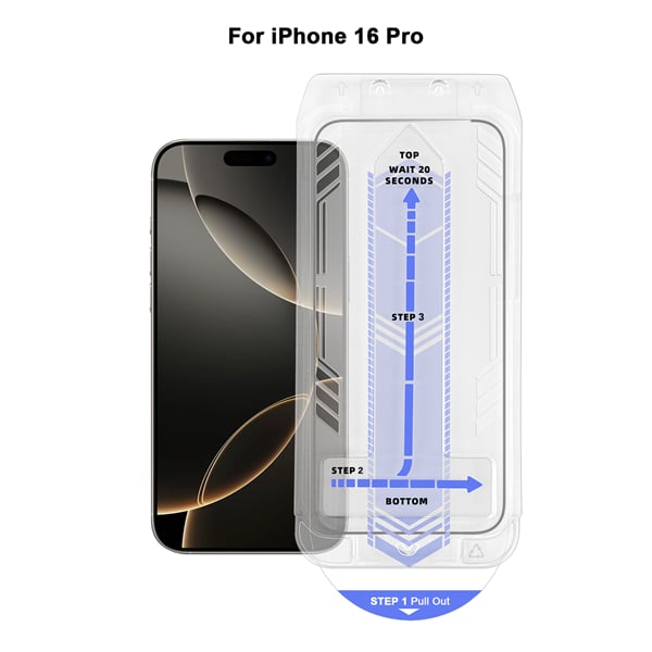 Vivid Full Face Tempered Glass Μαύρο (iPhone 17 / 17 Pro / 16 Pro)
