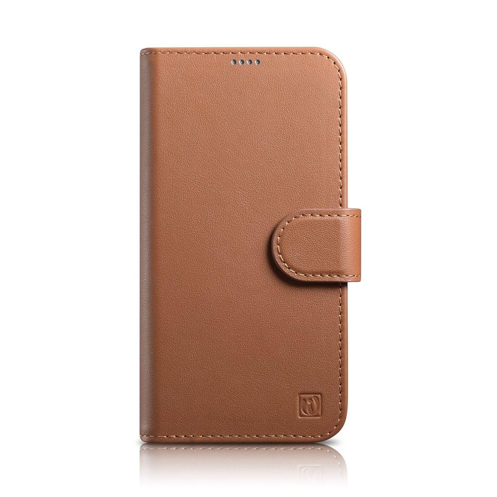 iCarer Anti-RFID Wallet Δερμάτινο Καφέ (iPhone 14 Pro)