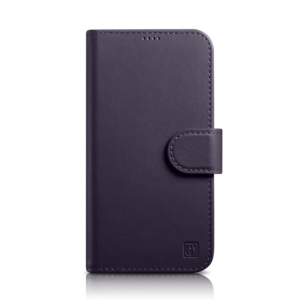 iCarer Anti-RFID Wallet Δερμάτινο Dark Purple (iPhone 14 Plus) WMI14220727-DP