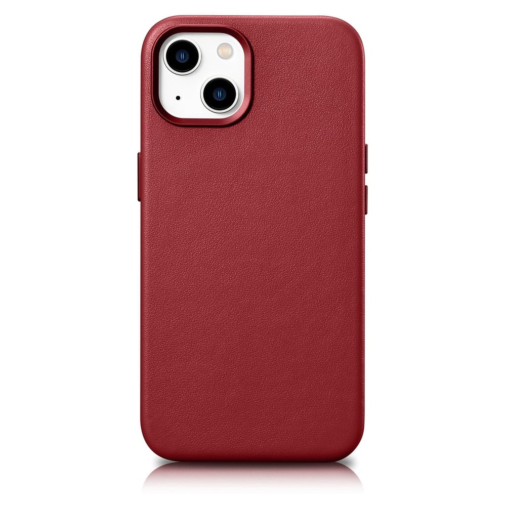 iCarer For Apple Back Cover Δερμάτινο Μπεζ (iPhone 14 Plus)