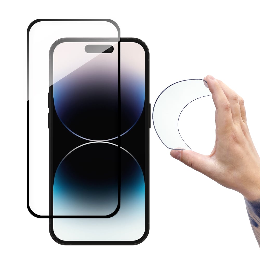 Wozinsky Flexi Nano Full Face Tempered Glass Μαύρο (iPhone 14 Pro)