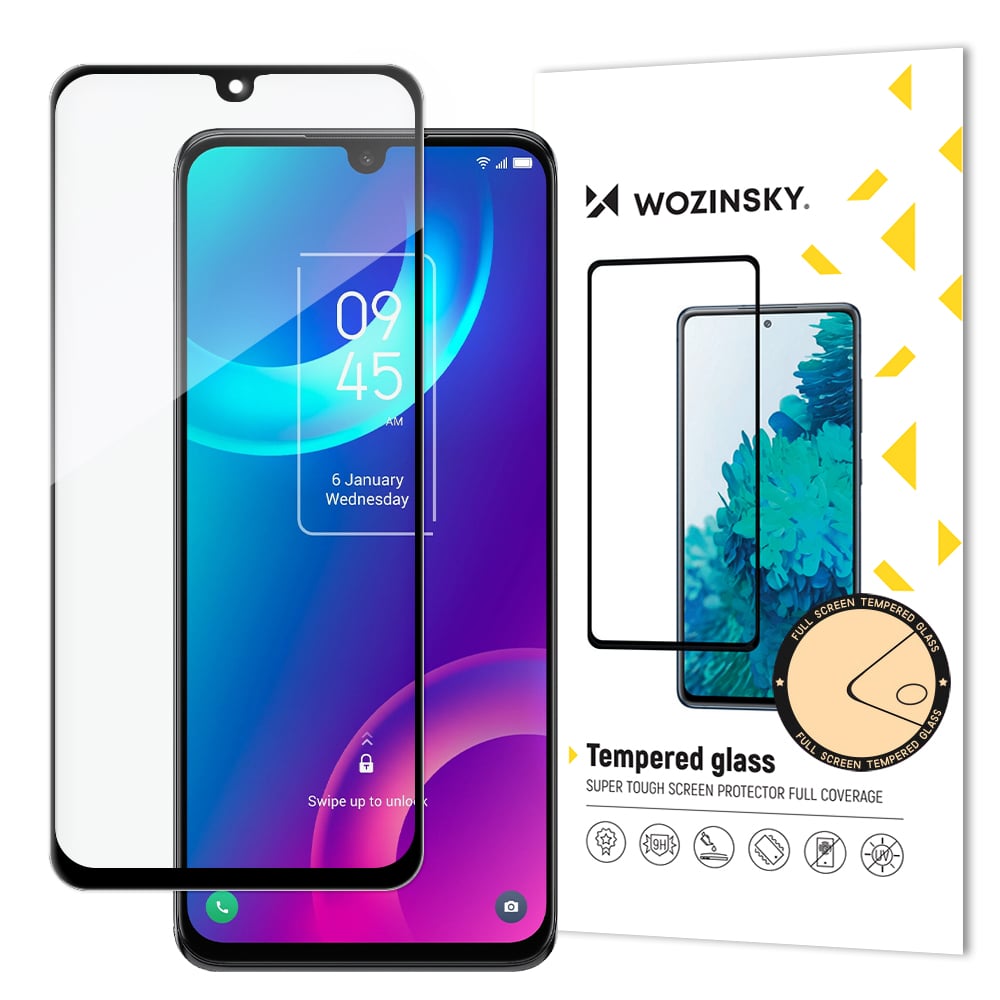 Wozinsky Case Friendly Full Glue Full Face Tempered Glass Μαύρο (Tcl 30 5 G)