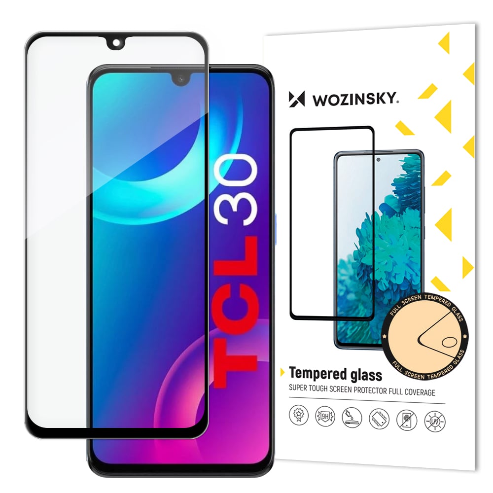 Wozinsky Case Friendly Full Glue Full Face Tempered Glass Μαύρο (Tcl 30)