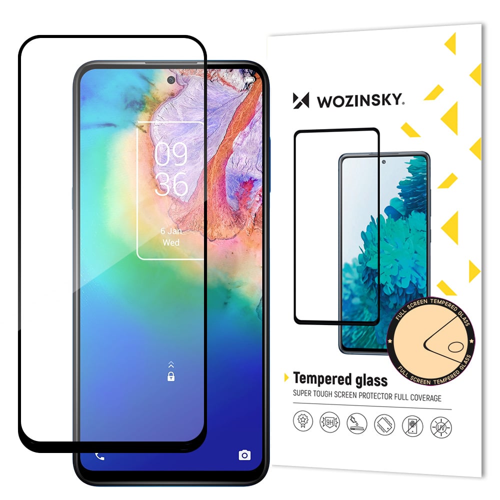 Wozinsky Case Friendly Full Glue Full Face Tempered Glass Μαύρο (Tcl 20 5 G)