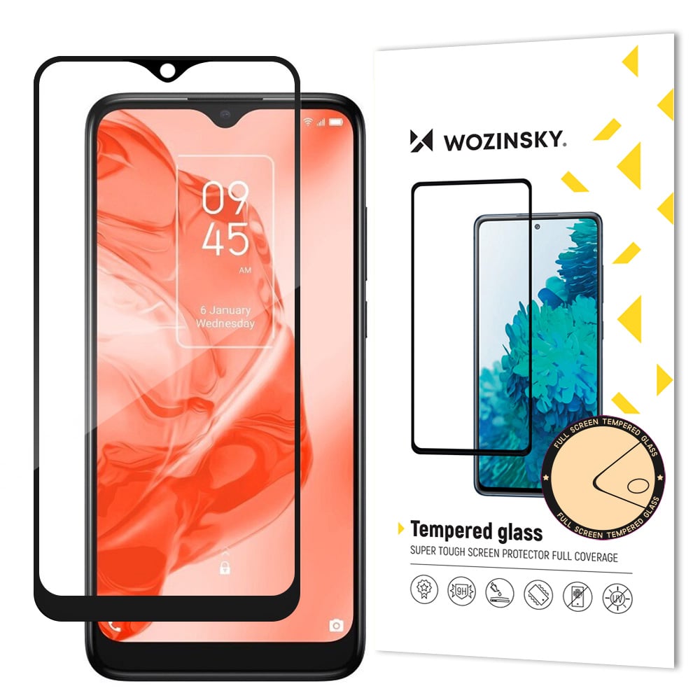 Wozinsky Case Friendly Full Glue Full Face Tempered Glass Μαύρο (TCL 205)