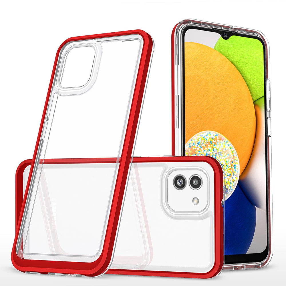 Hurtel 3in1 Back Cover Σιλικόνης 1.1mm Κόκκινο (Galaxy A03)