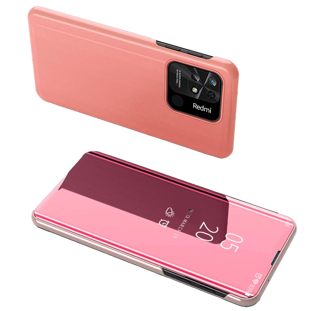 Hurtel Clear View Book Πλαστικό Ροζ (Redmi 10C)
