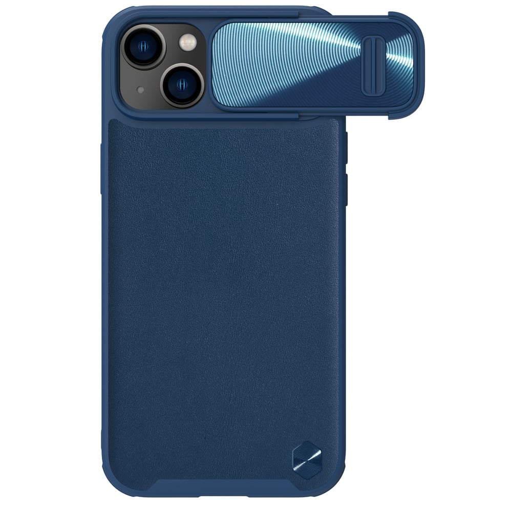 Nillkin Camshield Leather S Back Cover Δερματίνης / Πλαστικό Μπλε (iPhone 14 Plus)