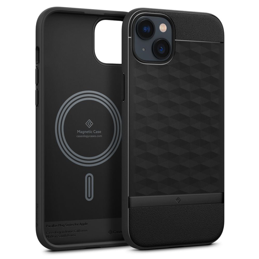 Caseology Parallax Mag Back Cover Σιλικόνης 2mm Matte Black (iPhone 14 Plus)