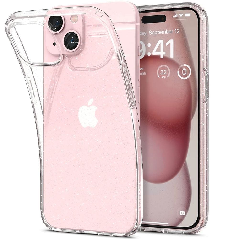 Spigen Liquid Crystal Glitter Back Cover Σιλικόνης Διάφανο (iPhone 14 Plus)
