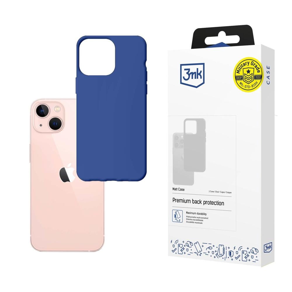 3MK Matt Back Cover Σιλικόνης 1.2mm Blueberry (iPhone 14)