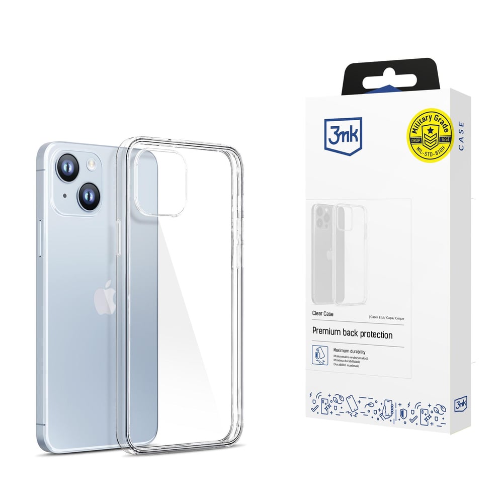 3MK Clear Back Cover Σιλικόνης Διάφανο (iPhone 14)